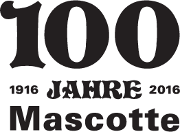100 Jahre Mascotte Logo